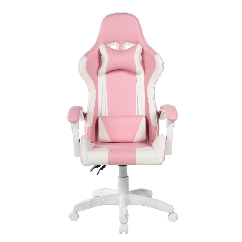 Pink and white gaming swivel chair Pink and white gaming swivel chair