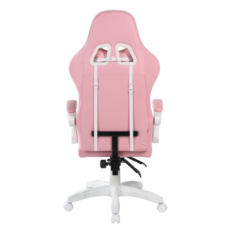 Pink and white gaming swivel chair Pink and white gaming swivel chair