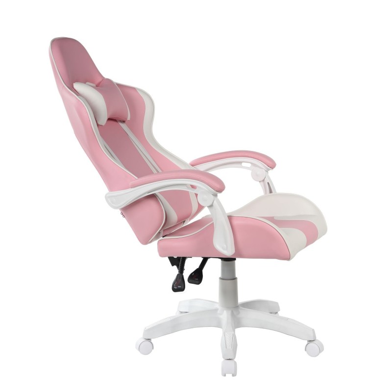 Pink and white gaming swivel chair Pink and white gaming swivel chair