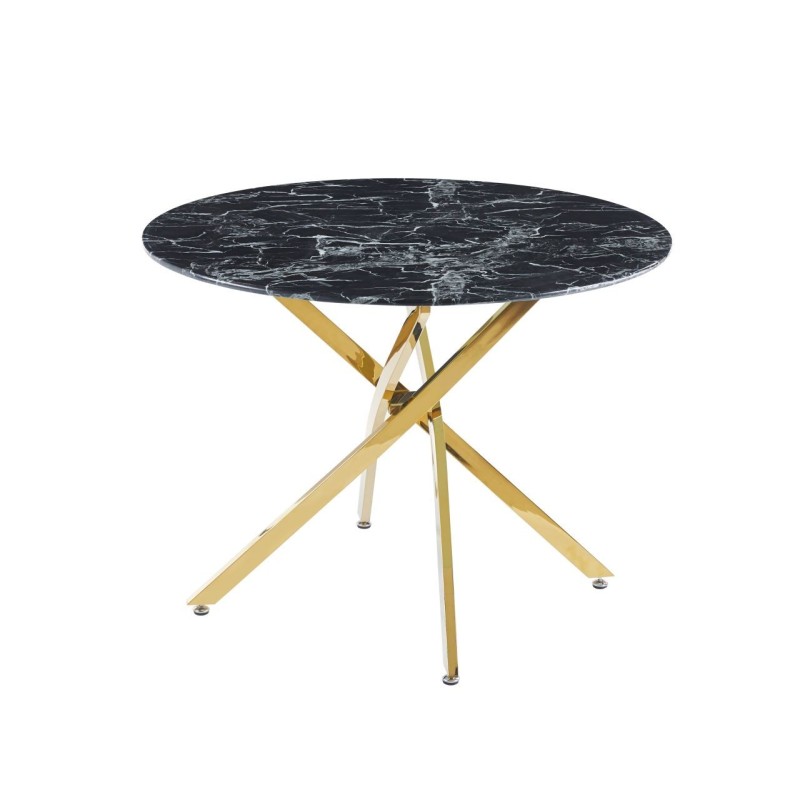 Mesa (mármol negro/oro) 100x100 Mesa (mármol negro/oro) 100x100