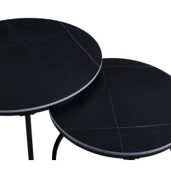 Mesa de centro (negra) 80 + 60 Mesa de centro (negra) 80 + 60