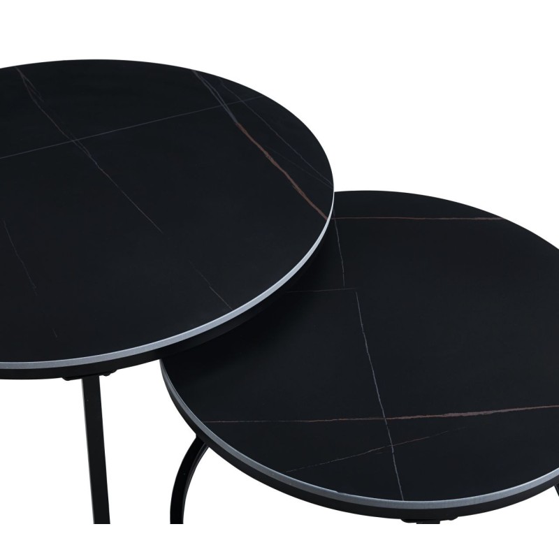Mesa de centro (negra) 80 + 60 Mesa de centro (negra) 80 + 60