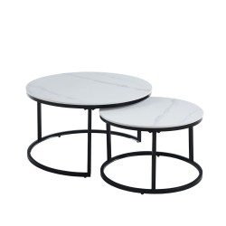 Mesa (mármol blanco) 80 + 60 Mesa (mármol blanco) 80 + 60