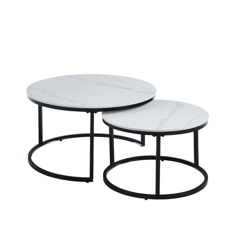 Mesa (mármol blanco) 80 + 60 Mesa (mármol blanco) 80 + 60