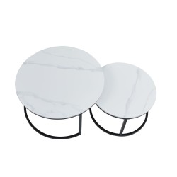Mesa (mármol blanco) 80 + 60 Mesa (mármol blanco) 80 + 60