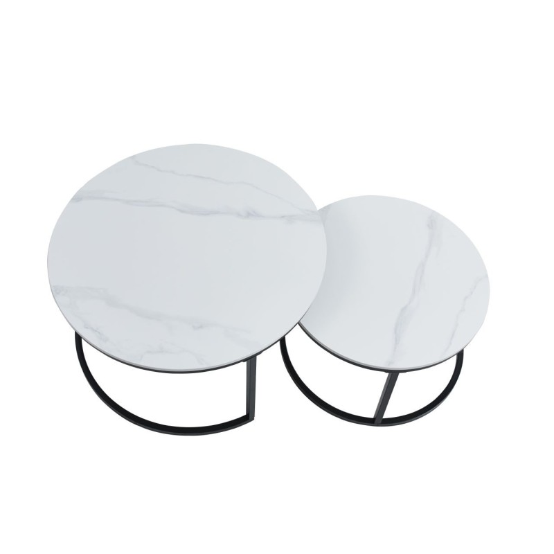 Mesa (mármol blanco) 80 + 60 Mesa (mármol blanco) 80 + 60