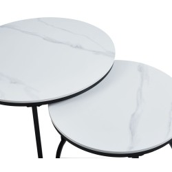 Mesa (mármol blanco) 80 + 60 Mesa (mármol blanco) 80 + 60