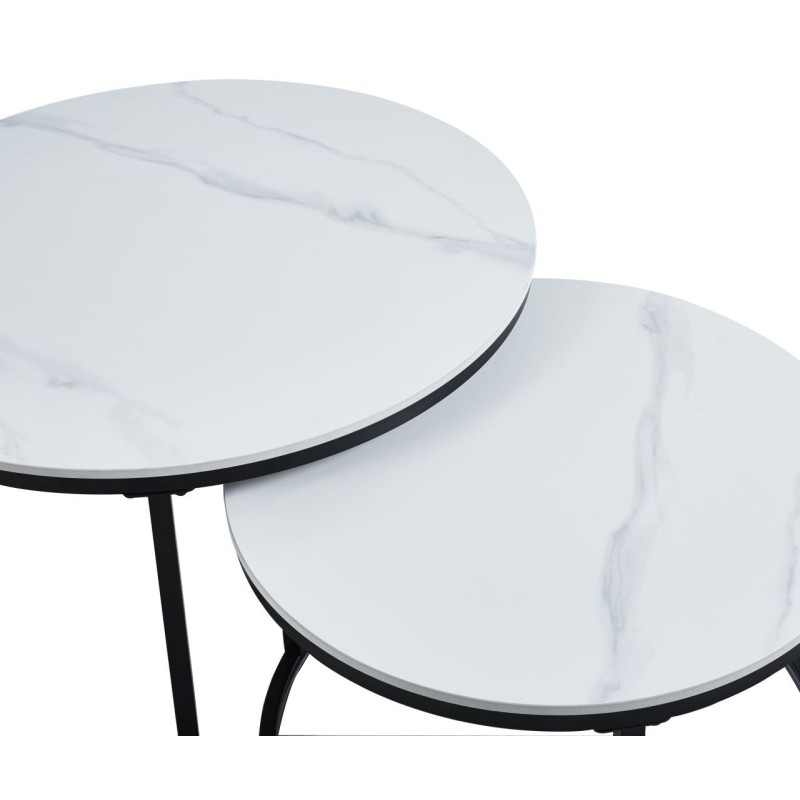 Mesa (mármol blanco) 80 + 60 Mesa (mármol blanco) 80 + 60