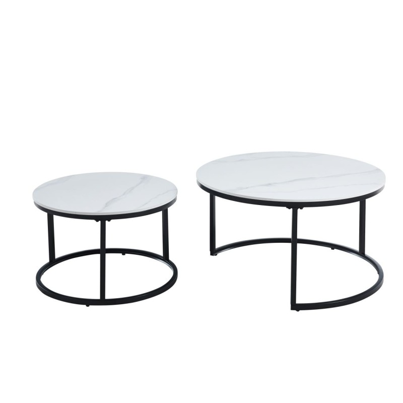 Mesa (mármol blanco) 80 + 60 Mesa (mármol blanco) 80 + 60
