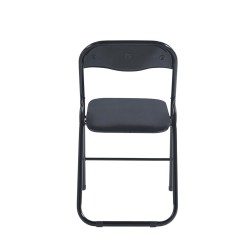 Silla plegable de terciopelo (negra) Silla plegable de terciopelo (negra)