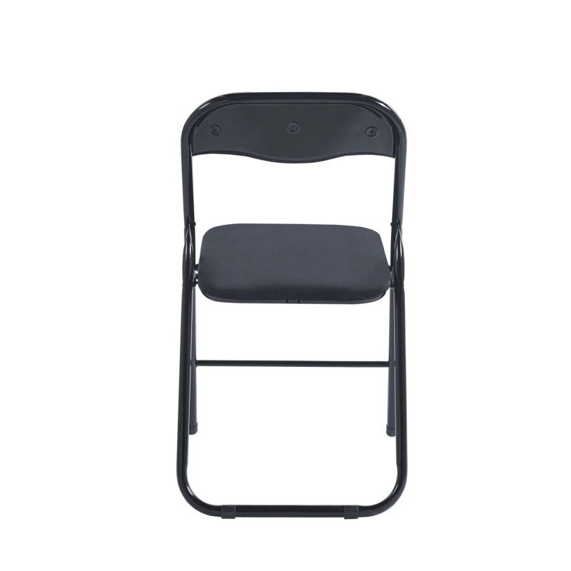 Folding velvet chair (black) Folding velvet chair (black)