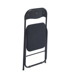 Silla plegable de terciopelo (negra) Silla plegable de terciopelo (negra)