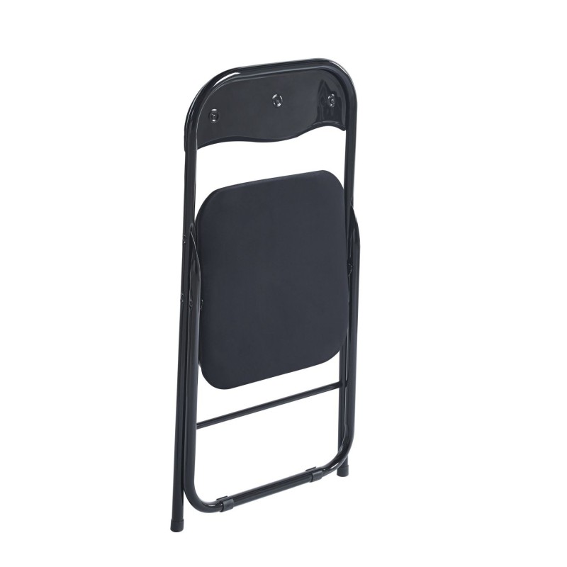 Silla plegable de terciopelo (negra) Silla plegable de terciopelo (negra)