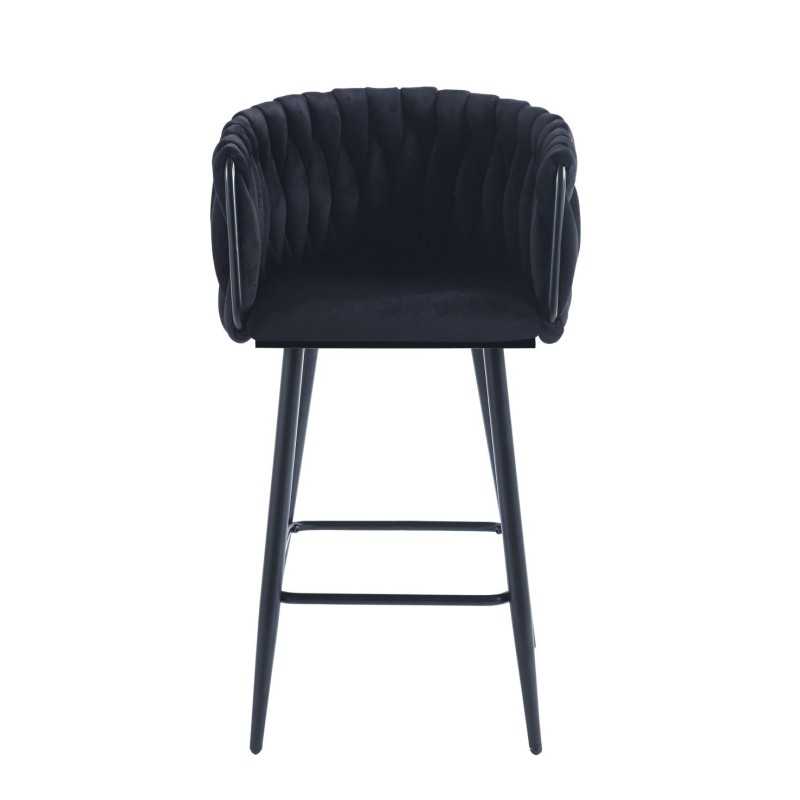 Black velvet bar stool (black frame) Black velvet bar stool (black frame)