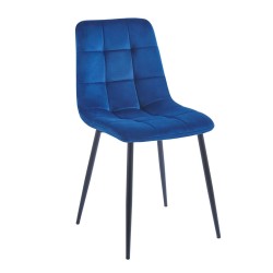 Krzesło velvet (niebieskie)