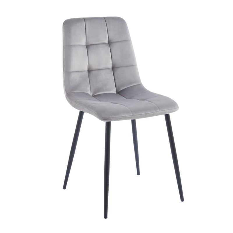 Silla de terciopelo (gris) Silla de terciopelo (gris)