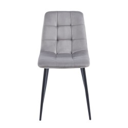 Silla de terciopelo (gris) Silla de terciopelo (gris)