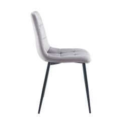 Silla de terciopelo (gris) Silla de terciopelo (gris)