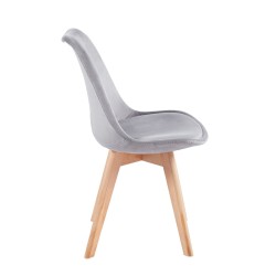 Silla de terciopelo (gris) Silla de terciopelo (gris)