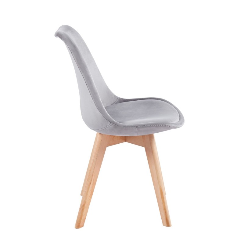 Silla de terciopelo (gris) Silla de terciopelo (gris)