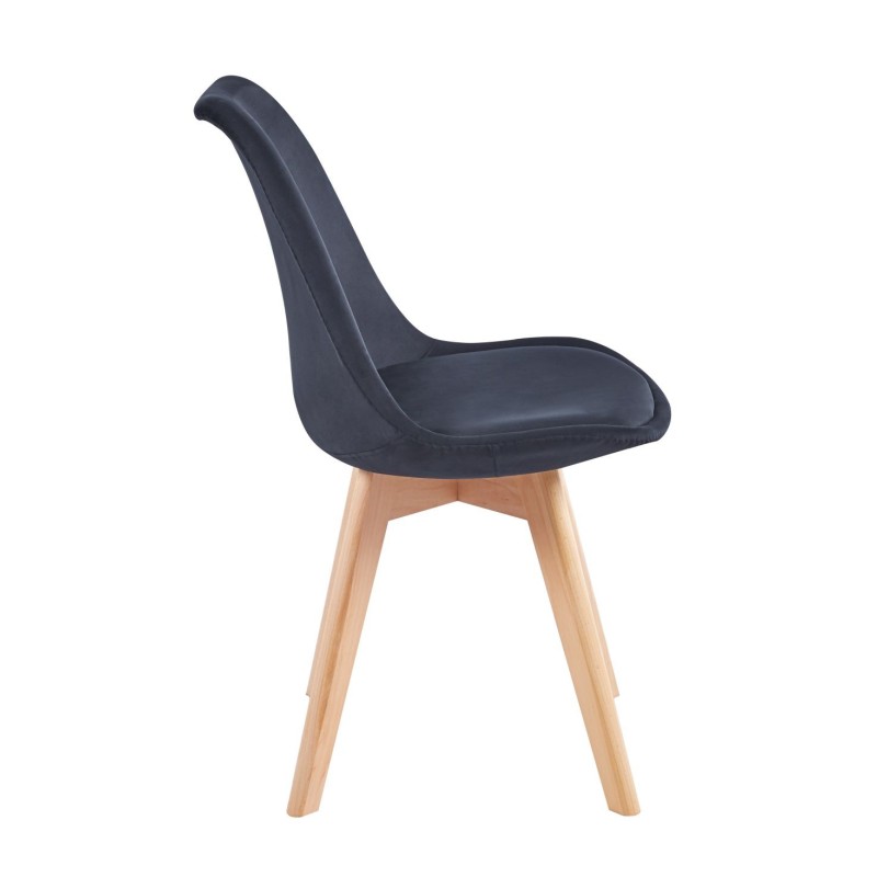 Silla de terciopelo (negra) Silla de terciopelo (negra)