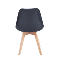 Silla de terciopelo (negra) Silla de terciopelo (negra)