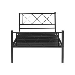 Łóżko metalowe 90x200 (czarne) Łóżko metalowe 90x200 (czarne)