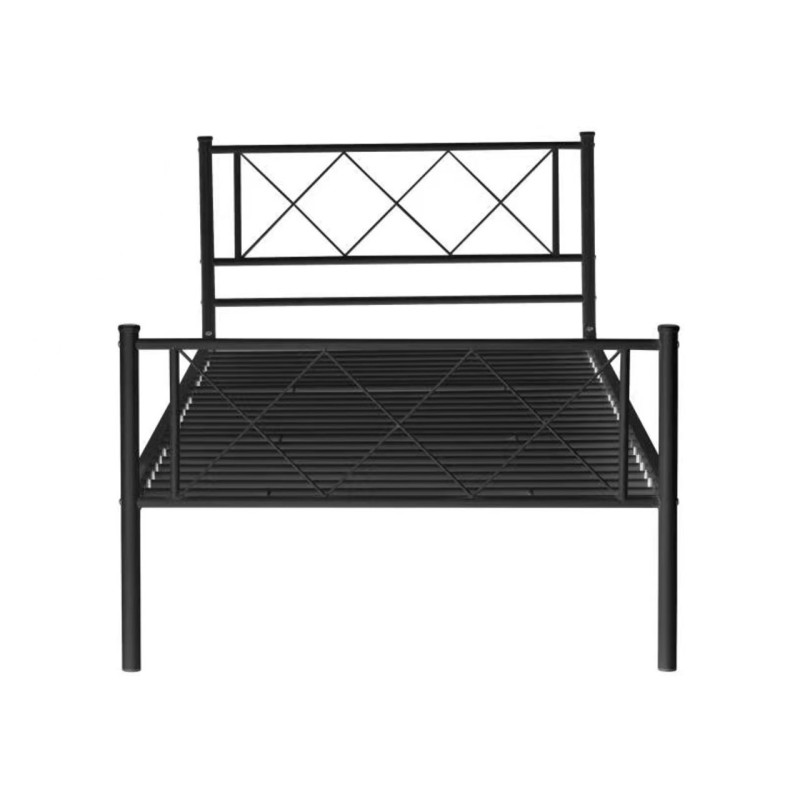 Łóżko metalowe 90x200 (czarne) Łóżko metalowe 90x200 (czarne)