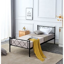 Metal bed 90x200 (black) Metal bed 90x200 (black)