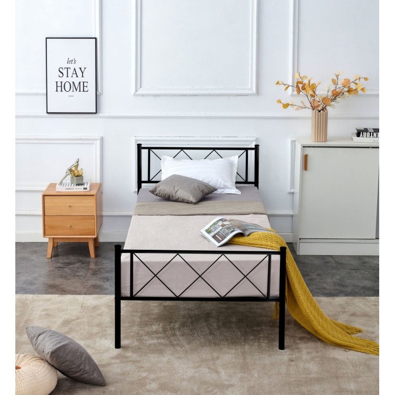 Metal bed 90x200 (black) Metal bed 90x200 (black)
