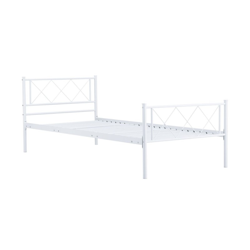Łóżko metalowe 90x200 (białe) Łóżko metalowe 90x200 (białe)
