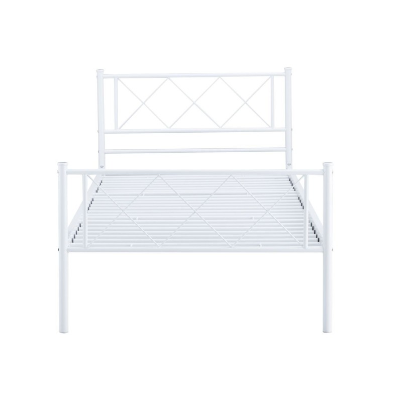 Łóżko metalowe 90x200 (białe) Łóżko metalowe 90x200 (białe)