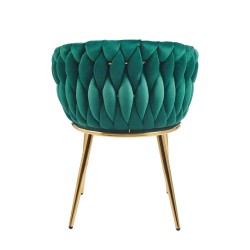 Silla de terciopelo (verde) - estructura dorada Silla de terciopelo (verde) - estructura dorada