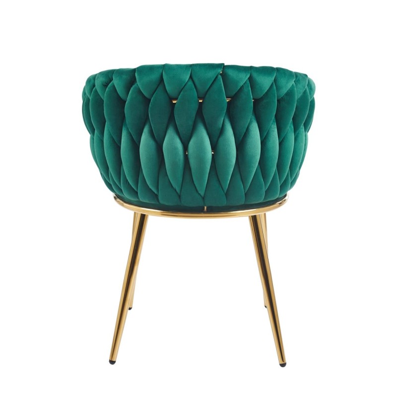 Silla de terciopelo (verde) - estructura dorada Silla de terciopelo (verde) - estructura dorada