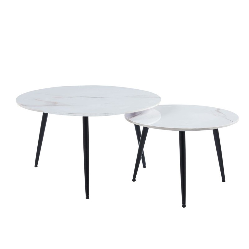 Mesa (mármol blanco) 80 + 60 Mesa (mármol blanco) 80 + 60