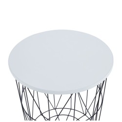Bench (white + black frame) Bench (white + black frame)
