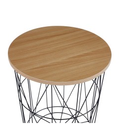 Bench (natural oak + black frame) Bench (natural oak + black frame)