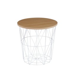 Coffee table (natural oak + white frame) Coffee table (natural oak + white frame)