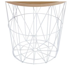 Coffee table (natural oak + white frame) Coffee table (natural oak + white frame)