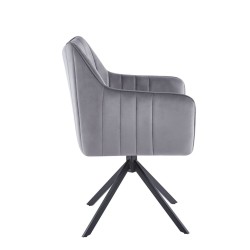 Silla de terciopelo (gris) Silla de terciopelo (gris)