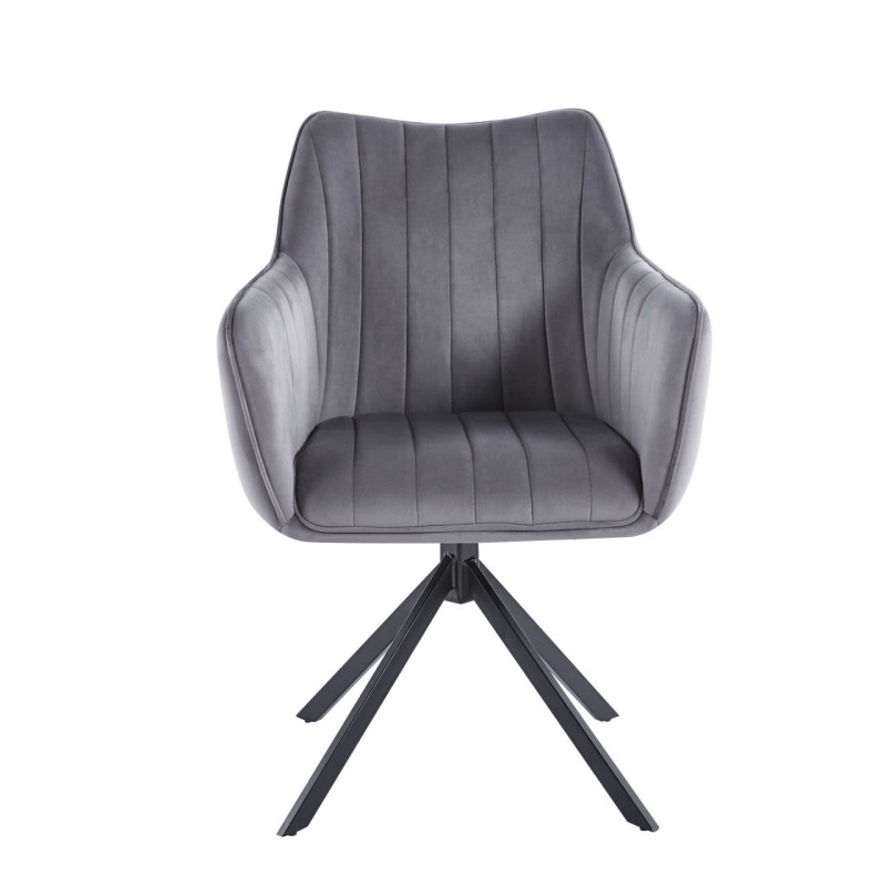 Silla de terciopelo (gris) Silla de terciopelo (gris)