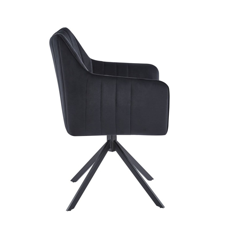Silla de terciopelo (negra) Silla de terciopelo (negra)