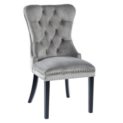 Silla de terciopelo (gris)