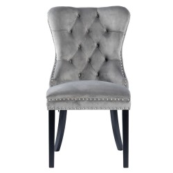 Silla de terciopelo (gris) Silla de terciopelo (gris)