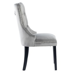 Silla de terciopelo (gris) Silla de terciopelo (gris)