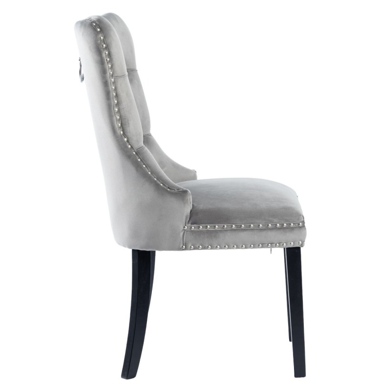 Silla de terciopelo (gris) Silla de terciopelo (gris)