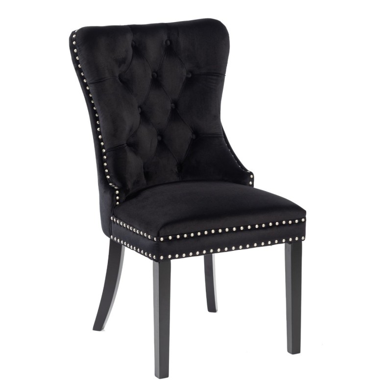 Silla de terciopelo (negra) Silla de terciopelo (negra)