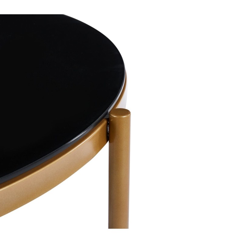 Black bench (gold frame) Black bench (gold frame)