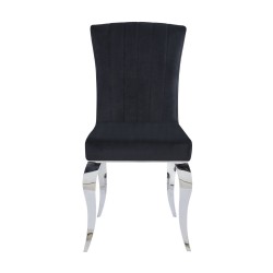 Krzesło velvet/chrom (czarne) Krzesło velvet/chrom (czarne)