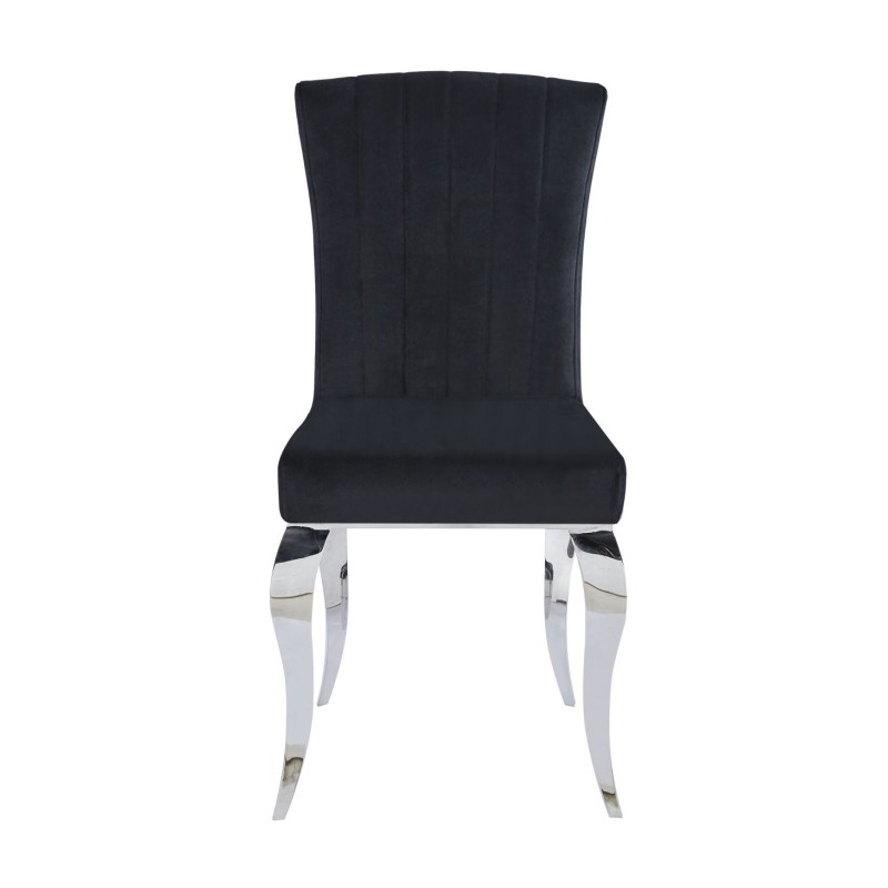 Krzesło velvet/chrom (czarne) Krzesło velvet/chrom (czarne)